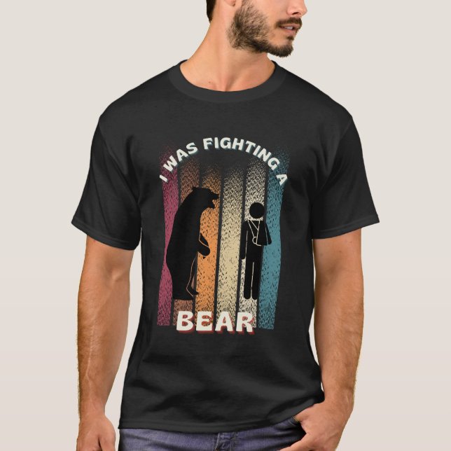 Ich kämpfte gegen einen Bär, der gut mit dem Handa T-Shirt (Vorderseite)
