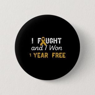 Ich kämpfte und gewann 1 Jahr kostenlosen Kinderkr Button