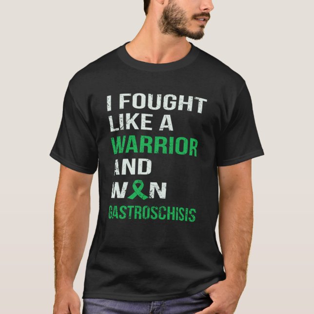 ICH KÄMPFTE WIE EIN KRIEGER & WON GASTROSCHISIS T-Shirt (Vorderseite)