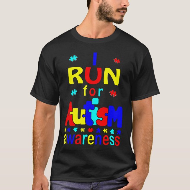 Ich kandidiere für Autismus Awareness-T - Shirt (Vorderseite)