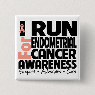 Ich kandidiere für das Bewusstsein für Endometrium Button