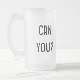 Ich kann 13,1 laufen lassen - Linkshänder Mattglas Bierglas