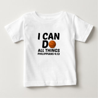 ICH KANN ALLE DINGE BASKETBALL BABY T-SHIRT