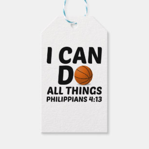 ICH KANN ALLE DINGE BASKETBALL GESCHENKANHÄNGER