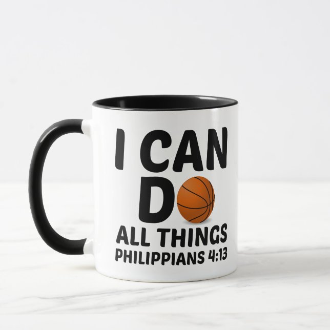 ICH KANN ALLE DINGE BASKETBALL TASSE (Links)