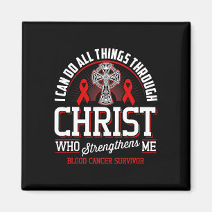 Ich kann alle Dinge durch Christ Blutkrebs Au Magnet