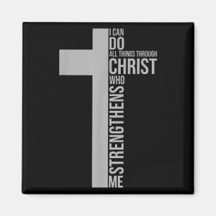 Ich kann alle Dinge durch Christus, der mich stärk Magnet