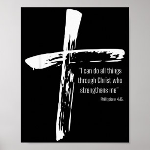 Ich kann alle Dinge durch Christus, der mich stärk Poster