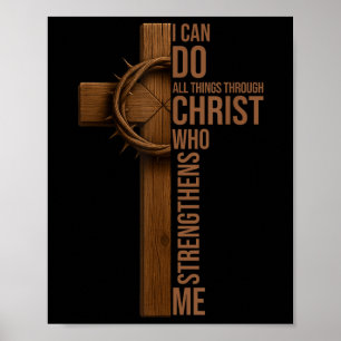 Ich kann alle Dinge durch Christus Jesus tun Chris Poster