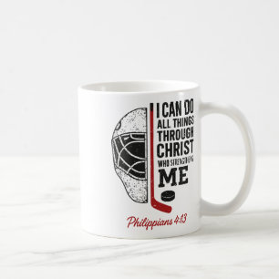 Ich kann alle Dinge durch Christus tun Christliche Kaffeetasse
