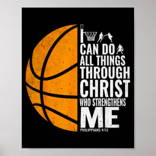 Ich kann alle Dinge durch Christus tun Christliche Poster
