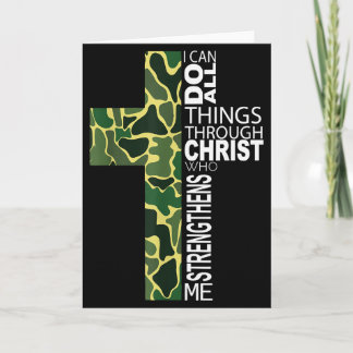 Ich kann alle Dinge durch Christus tun, der mich s Karte