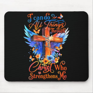 Ich kann alle Dinge durch Christus tun, der mich s Mousepad