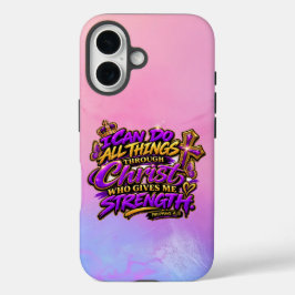 Ich kann alle Dinge durch Christus tun iPhone 16 Hülle