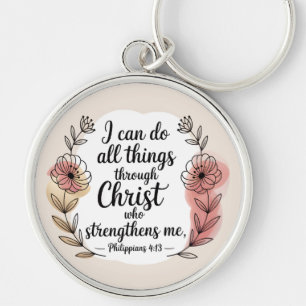 Ich kann alle Dinge durch Christus tun Schlüsselanhänger