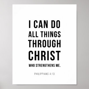 Ich kann alle Dinge Philipper 4:13 Poster