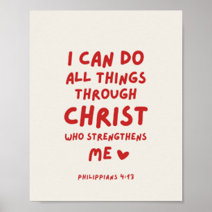 Ich kann alle Dinge Philipper 4:13 Poster