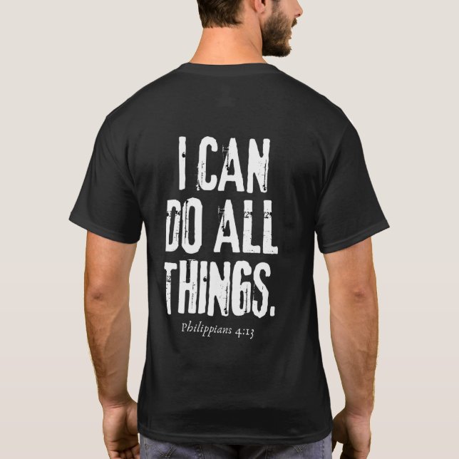 Ich kann alle Dinge tun. T-Shirt (Rückseite)