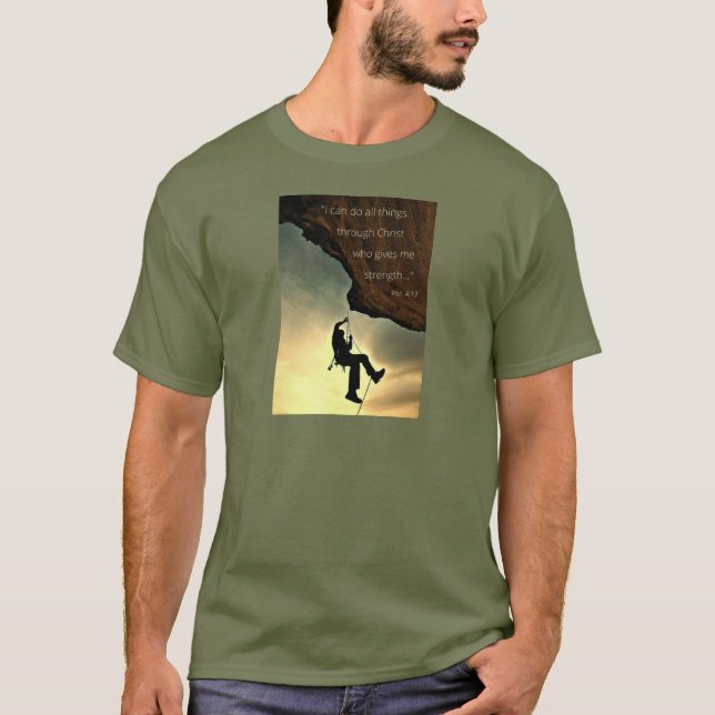 Ich kann alle Sachen durch Christus-Shirt tun T-Shirt (Vorderseite)