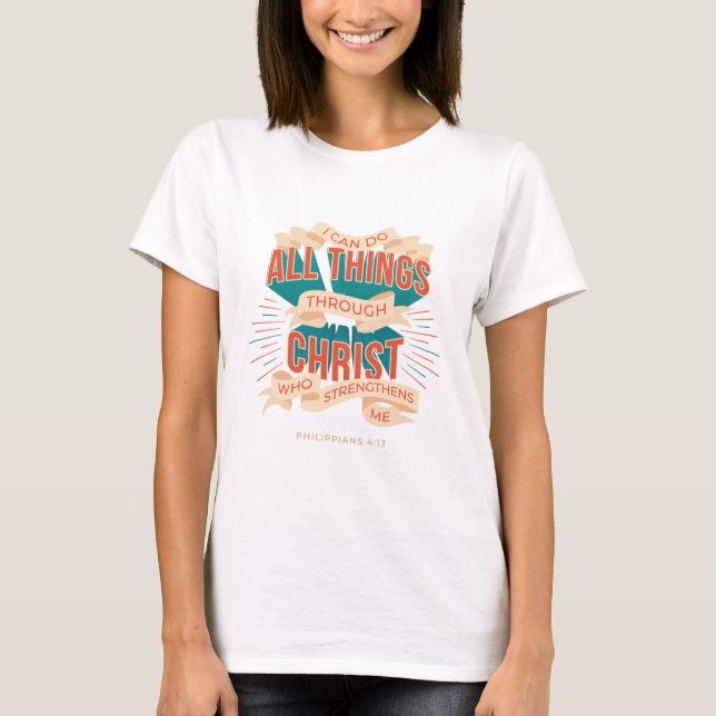 Ich kann alles durch christlich-philippinische T-Shirt (Vorderseite)