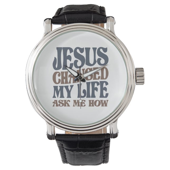 Ich kann alles durch christliche Philippinen tun 4 Armbanduhr (Vorderseite)