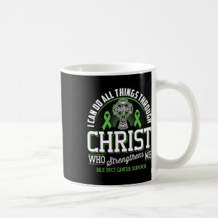 Ich kann alles durch Christus-Bil-Duktanze machen Kaffeetasse