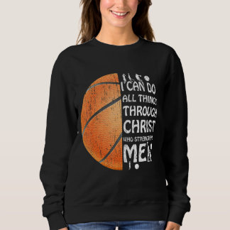 Ich kann alles durch Christus Christlichen Kolben  Sweatshirt