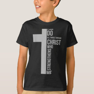 Ich kann alles durch Christus, der mich durch das T-Shirt