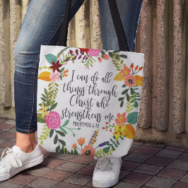 Ich kann alles durch Christus Philippinen machen Tasche
