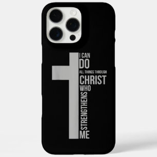 Ich kann alles durch Christus tun, der stärkt iPhone 16 Pro Max Hülle