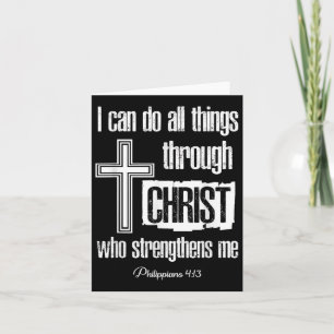 Ich kann alles durch Christus tun, der stärkt Karte