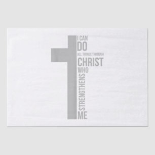 Ich kann alles durch Christus tun, der stärkt Seidenpapier