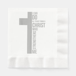 Ich kann alles durch Christus tun, der stärkt Serviette
