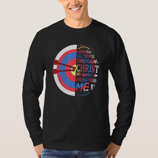 Ich kann alles durch Christus tun, der stärkt T-Shirt (Vorderseite)
