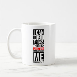 Ich kann alles durch Christus tun - Glaube Kaffeetasse