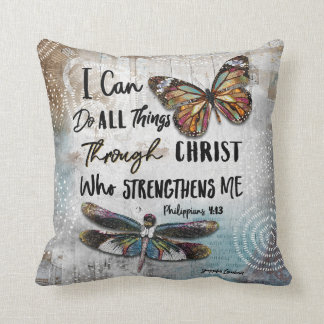Ich kann alles durch Christus tun Kissen