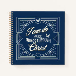 Ich kann alles durch Christus tun Notizbuch