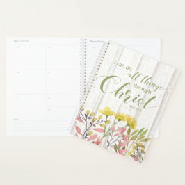 Ich kann alles durch Christus tun, Phil 4:13 Planer