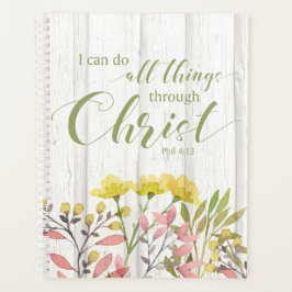 Ich kann alles durch Christus tun, Phil 4:13 Planer