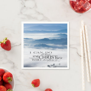 Ich kann alles durch das Christliche Bibelverse tu Serviette