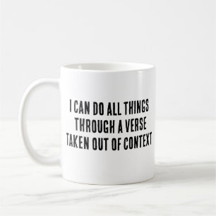 Ich kann alles durch einen gegenteiligen Kontext t Kaffeetasse