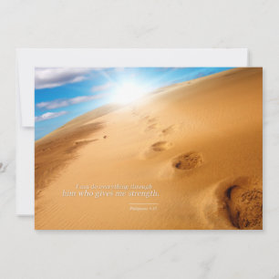 Ich kann alles durch Ihn Postkarte Inspirati