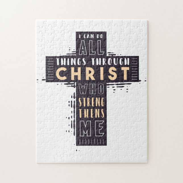 Ich kann alles durch Jesus Christus tun, der ist (Vertikal)