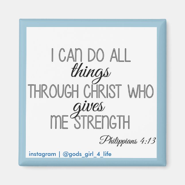 Ich kann alles großartig machen magnet (Vorne)