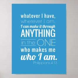 Ich kann alles machen, Philippinen 4:13 Poster