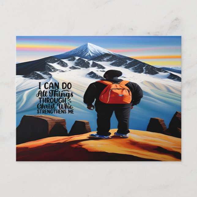 Ich kann alles Motivierend Postkarte machen (Vorderseite)