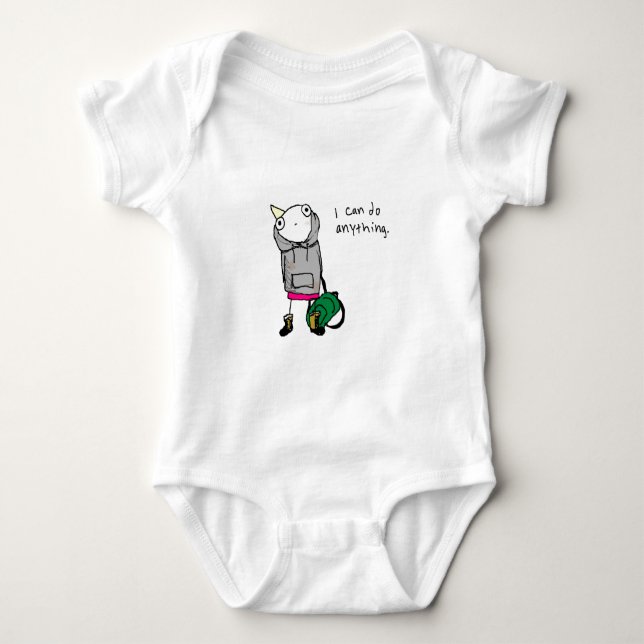 Ich kann alles tun. baby t-shirt (Vorderseite)