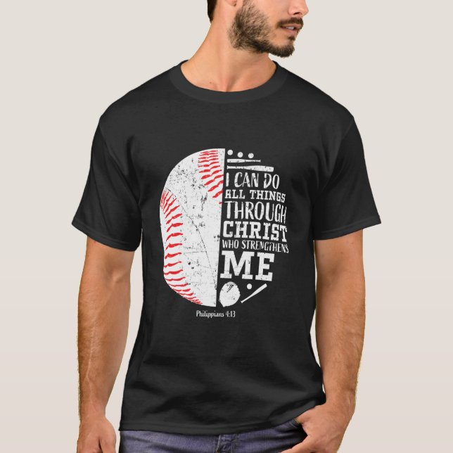 Ich kann alles tun Baseball Geschenke Jugendliche  T-Shirt (Vorderseite)