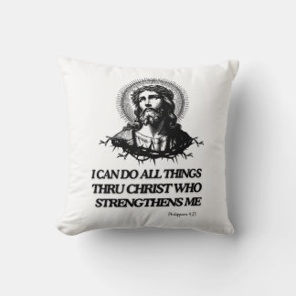 Ich kann alles tun, bis Christus, der mich stärkt Kissen
