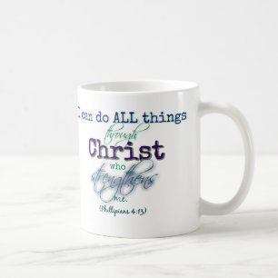 Ich kann alles tun durch Christus-Tasse Kaffeetasse